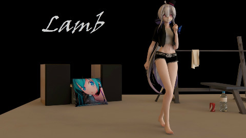 【Lamb】弱音姐姐在健身房的舞蹈!!